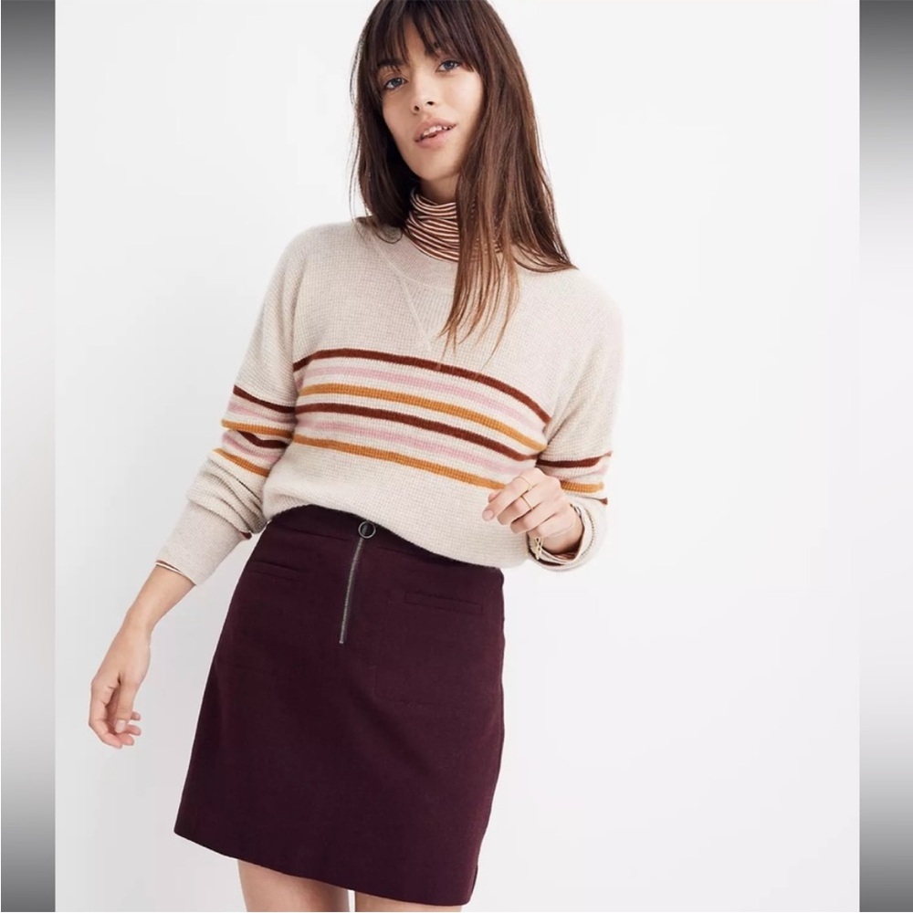Madewell Fireside Wool Mini Skirt